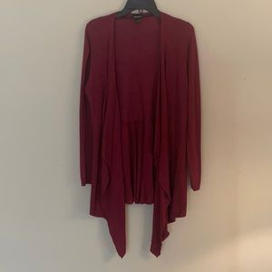 Torrid Burgandy Waterfall Sweater